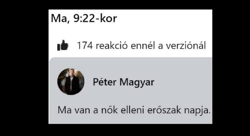 A nők elleni erőszakot akarta ünnepelni Magyar Péter, de végül meggondolta magát