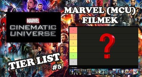 MARVEL (MCU) filmek - SunnyVerzum TIER LIST #5