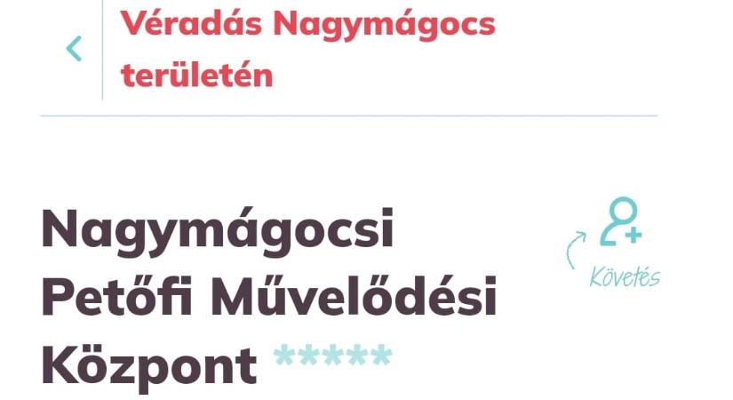 Véradást szerveznek Nagymágocson