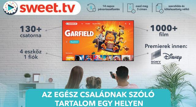 SWEET.TV: TV-csatornák és globális filmpremierek – mindez egyetlen platformon