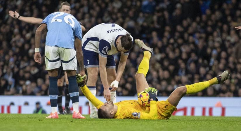 A Spurs kapusa 60 percen át törött bokával védett a Manchester City ellen