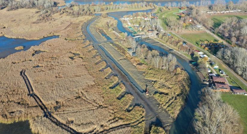 Már téli vízszint van a Tisza-tóban