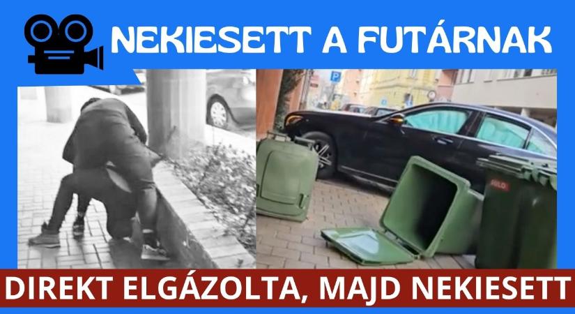 Szándékosan elgázolta a futárt a Mercedes sofőrje, majd dulakodni kezdtek a 9. kerületben