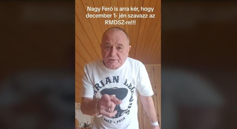 Nagy Feró Rózsa Sándort idézve biztatja szavazásra az erdélyi magyarokat (VIDEÓ)