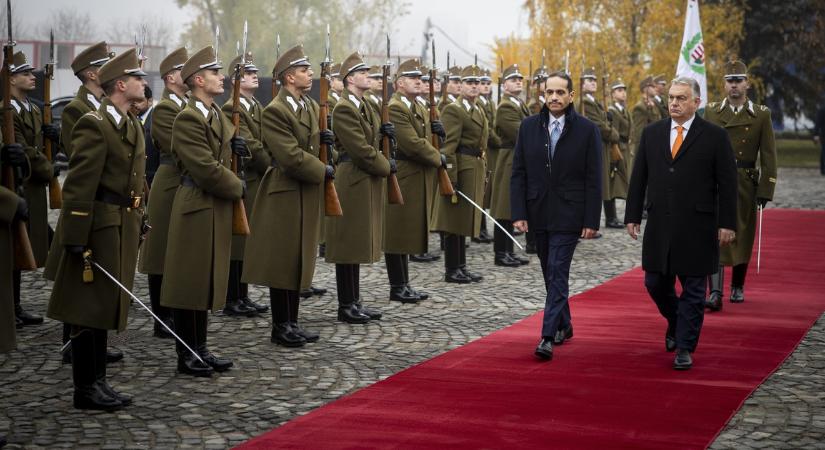 Orbán Viktor a Karmelitában fogadta Mohammed bin Abdulrahman Ál Táni sejket