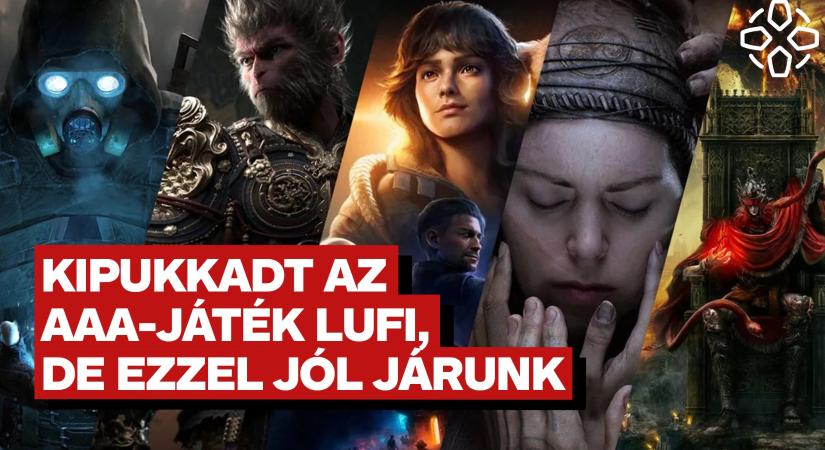 [VIDEÓ] Kipukkadt az AAA-játék lufi, de mi ezzel csak jól járunk