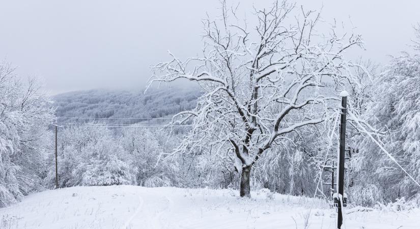 Délután jöhet a hózápor, lesz, ahol kifehéredik a táj