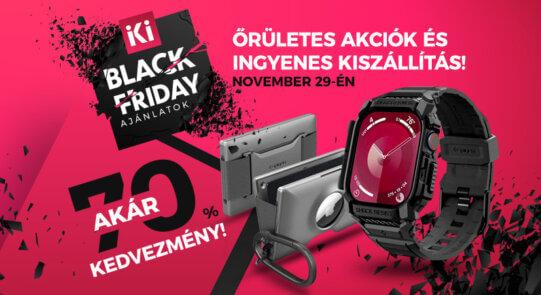 Black Friday az iKiegeszitok.hu-n: csak MA, ingyenes szállítás és hatalmas kedvezmények!