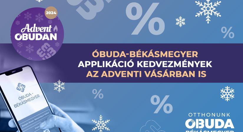 Egyedi kedvezmények az adventi vásárban az Óbuda-Békásmegyer applikációval!