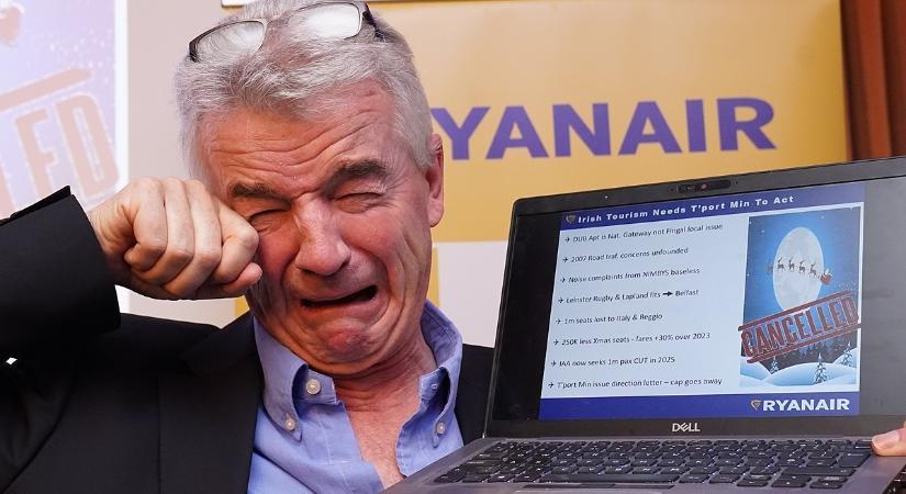 Ryanair vezér: a kormány idióta, a piac pedig „sz.r”