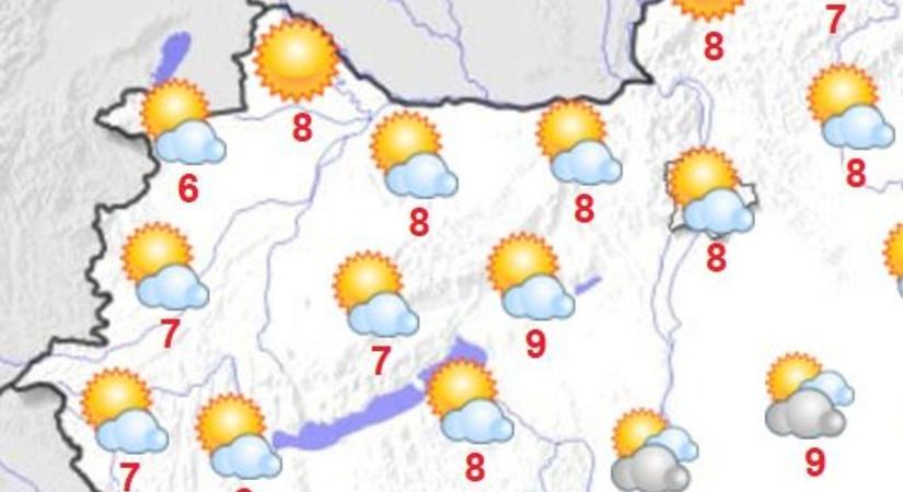 Szombati időjárás: többórás napsütéssel búcsúzik a november