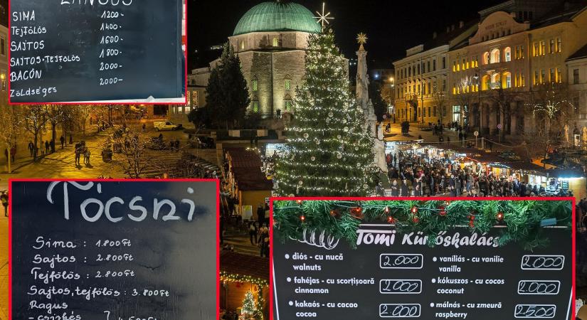 Megnyílt az adventi vásár a pécsi Széchenyi téren