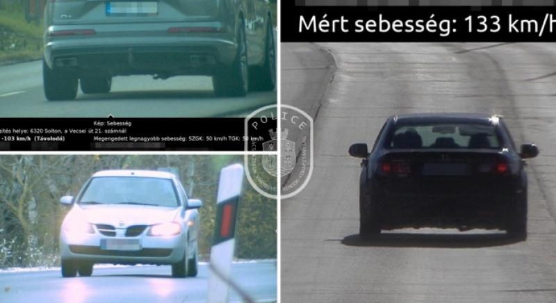 A mozgó traffipax lakott területen 133 km/h-t mért