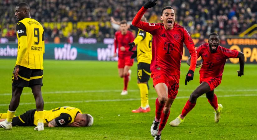 Bundesliga: hátrányból felállva szerzett pontot a Bayern München a Dortmund otthonában! – videóval