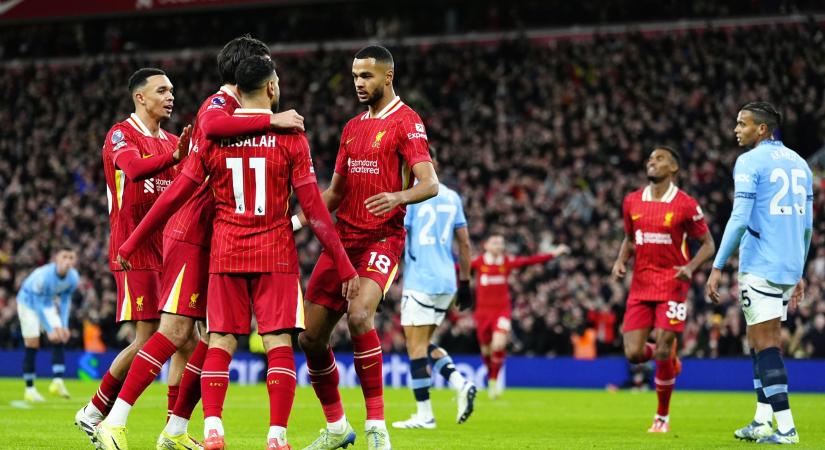 A Liverpool lefocizta a Man. Cityt a csúcsrangadón