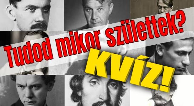 Irodalom kvíz: Tudod hol és mikor született Petőfi, vagy Csokonai? Igen? Akkor biztosan fordítva is menni fog.