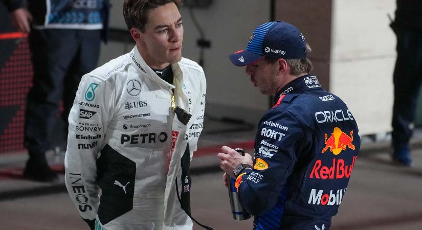 F1: Russell azt hitte, Verstappen kiüti a rajtnál