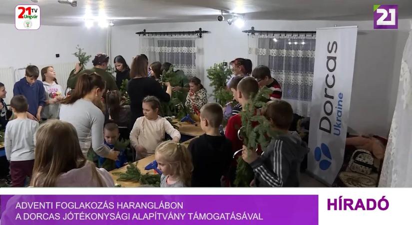 Adventi foglakozás Haranglábon a Dorcas Jótékonysági Alapítvány támogatásával (videó)