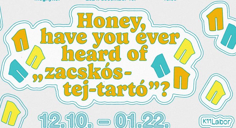 Honey, have you ever heard of „zacskóstej-tartó”? – kiállításmegnyitó, december 10.