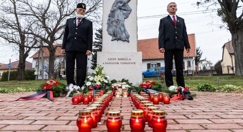 „A bánya mindenünket körülvette” – Fotókon az oroszlányi Szent Borbála Nap