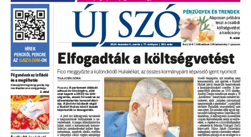 Miről ír a szerdai Új Szó?