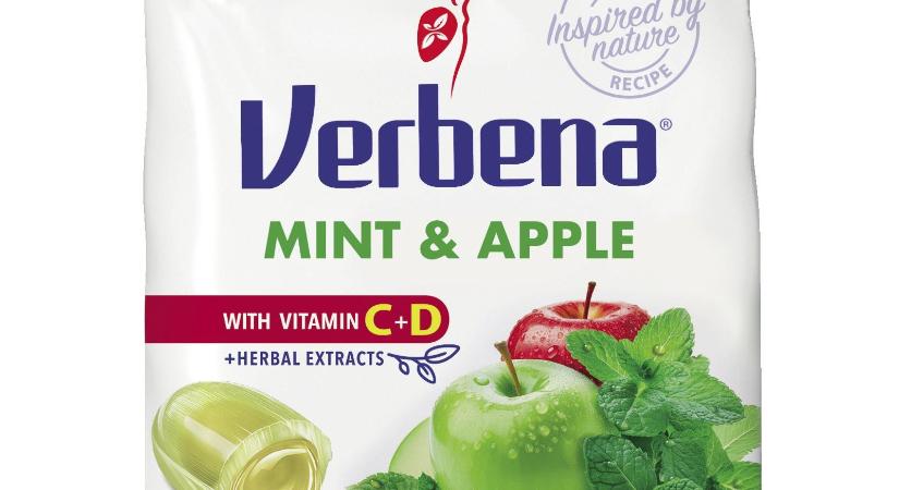 Verbena Menta-alma cukorka C- és D-vitaminnal 60 g