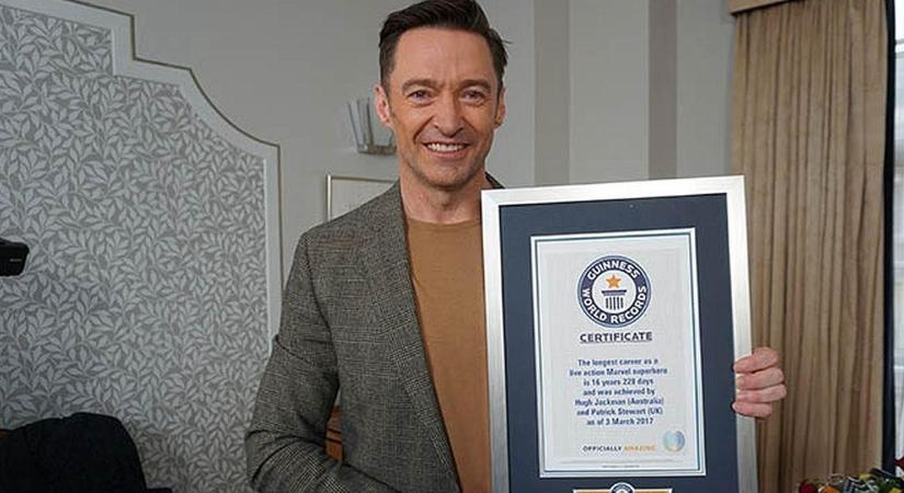 Hugh Jackman is csatlakozott a Guinness-világrekorderek közé