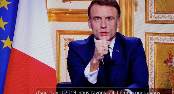 Macron televíziós beszédében kizárta, hogy lemond