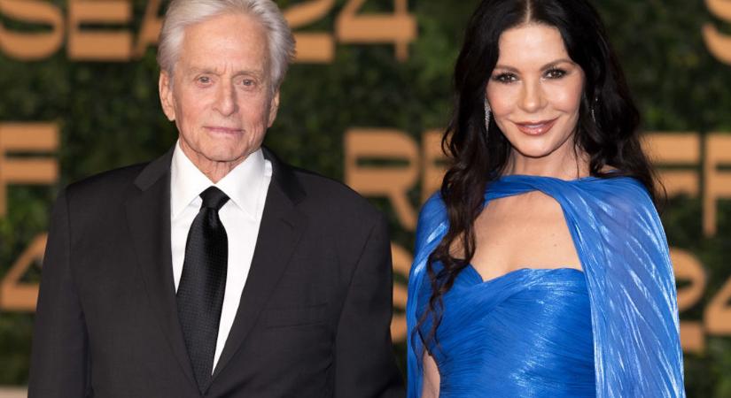 Catherine Zeta-Jones istennőként ragyogott Michael Douglas oldalán a vörös szőnyegen