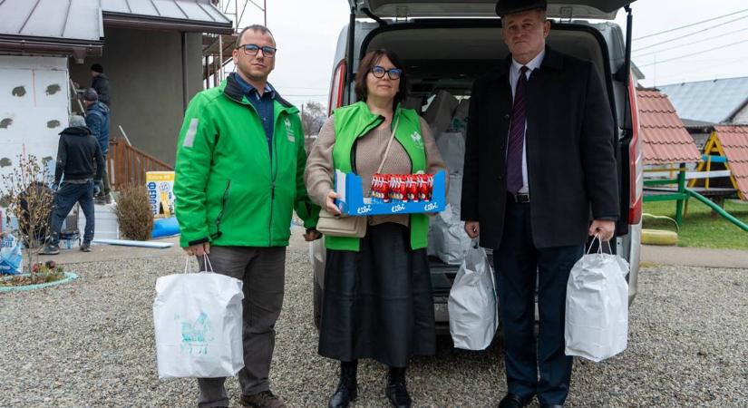 A Felső-Tisza-vidéken is segített az MRSZ - Élelmiszercsomag és cipősdobozba zárt szeretet