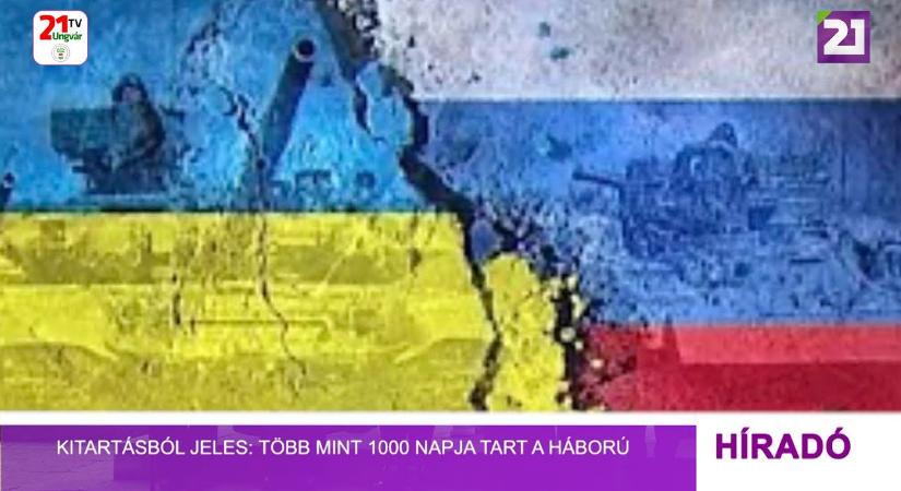 Kitartásból jeles: több mint 1000 napja tart a háború (videó)