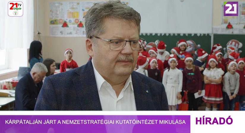 Kárpátalján járt a Nemzetstratégiai Kutatóintézet Mikulása (videó)