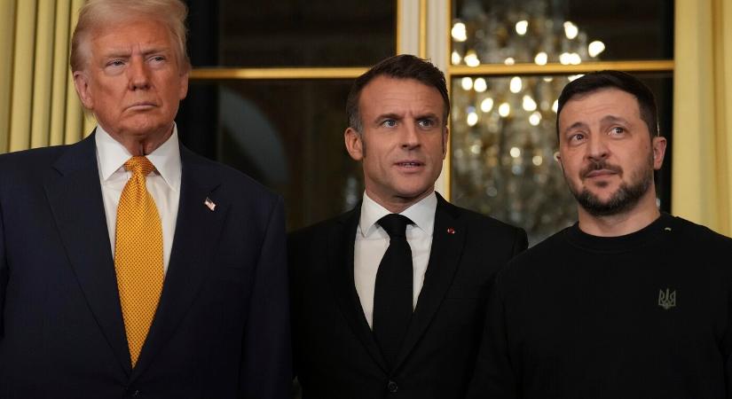 Emmanuel Macron fogadta Donald Trumpot és Volodimir Zelenszkijt