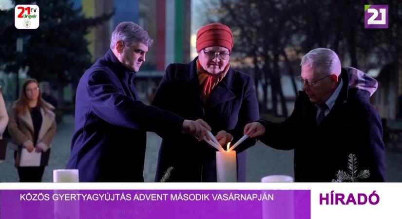 Közös gyertyagyújtás advent második vasárnapján (videó)