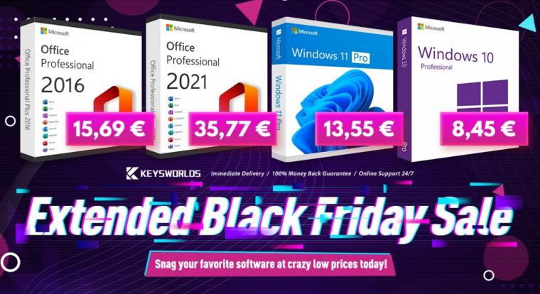 Még mindig tart a Black Friday akció, ahol elképesztően olcsón szerezhetsz Windowst vagy Office-t