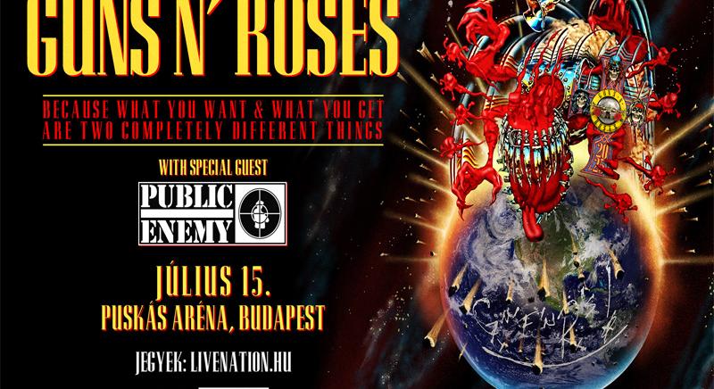 A GUNS N’ ROSES jövőre újra meghódítja Budapestet!