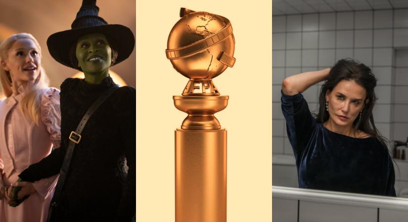 Íme, a 82. Golden Globe jelöltjei! – Jó pár kategóriában esélyes A szer és a Wicked, de a Marvel és a DC sorozatai sem szégyenkezhetnek