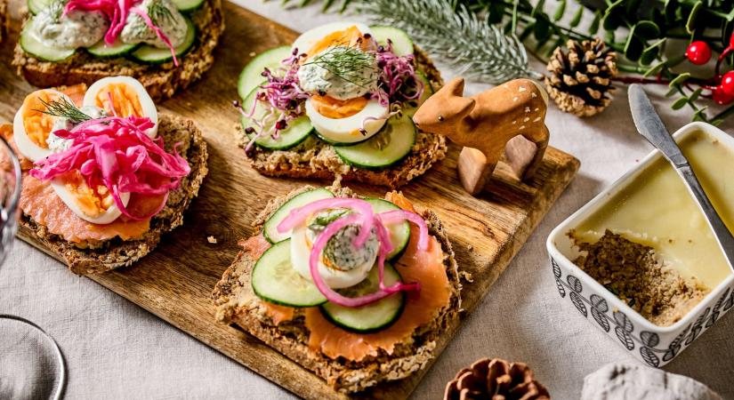 Gombapástétomos smørrebrød