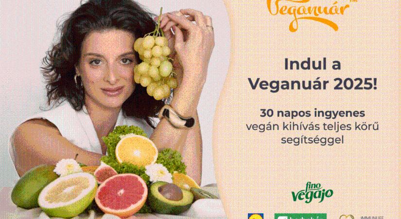 Indul a Veganuár 2025 – Jordán Adél invitál a testi-lelki tisztaság hónapjára