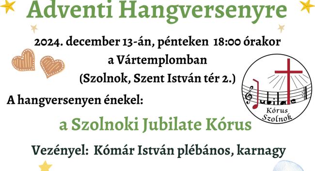 Lélekemelő adventi hangverseny Szolnokon