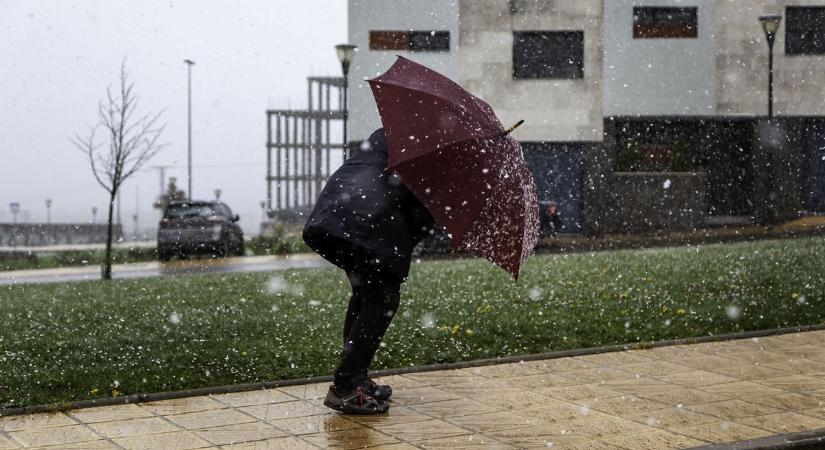 Eső és hó is várható szerdán Fejérben