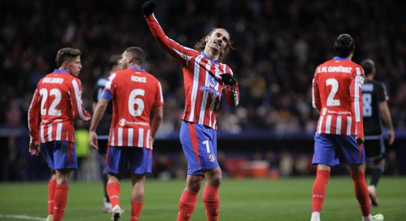 Az óriási formában játszó Griezmann góljai repítik az Atléticót