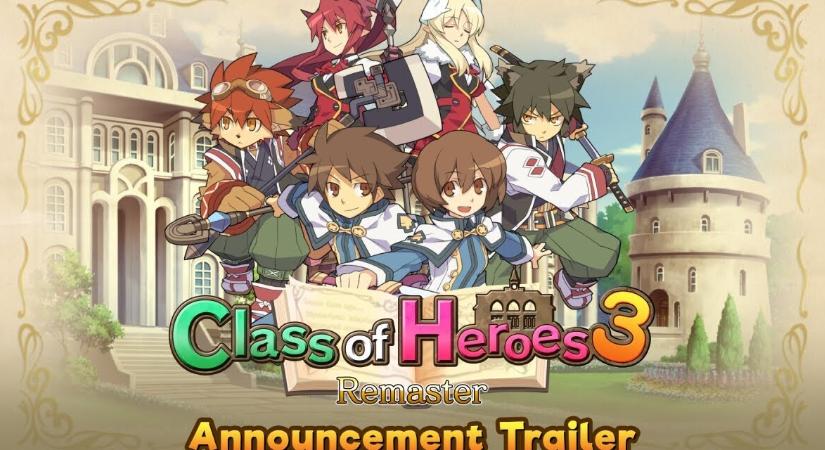 Remaster kiadást kap a Class of Heroes 3