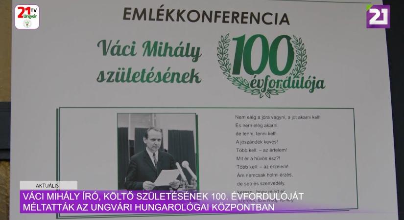 Váci Mihály író, költő születésének 100. évfordulóját méltatták az Ungvári Hungarológai Központban (videó)