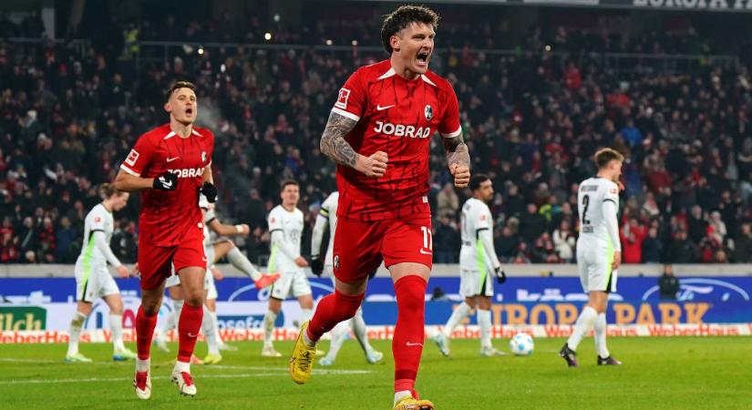 Bundesliga: a Freiburg otthonában ért véget a Wolfsburg jó sorozata! – videóval