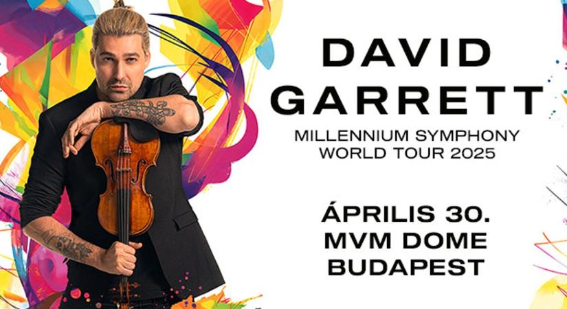 Briliáns hegedűvariációk varázsa David Garrett a Millennium Symphony anyagával érkezik!