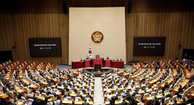 Ismét szavaz a szöuli parlament a dél-koreai elnök elmozdításáról