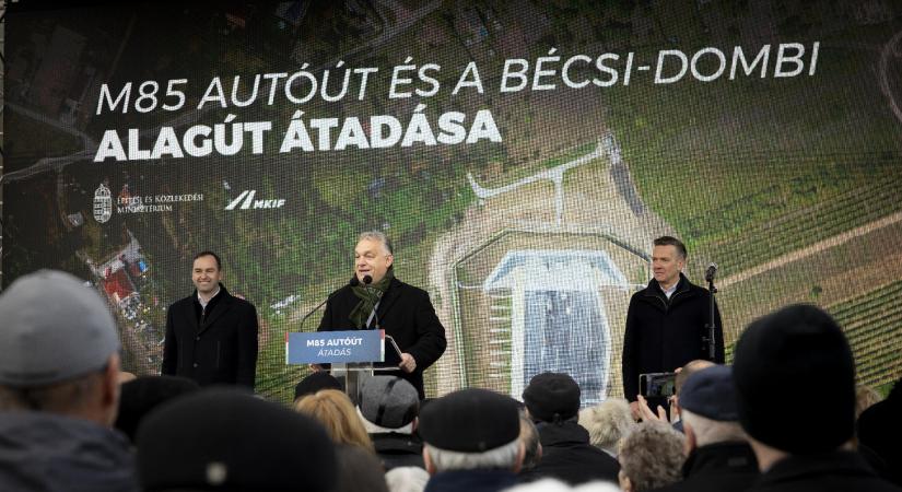 Orbán Viktor: Közvetlen kapcsolat jött létre az osztrák határ és a teljes magyar autópálya-rendszer között  videó