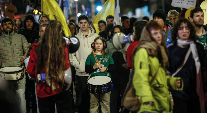 Izraeli tüntetések a gázai túszok szabadon engedéséért