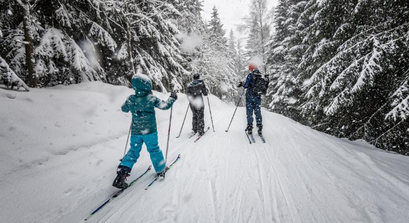 Csúszós videón: Hó, szánkó, tömeg – így hódították meg a Kékest a télimádók